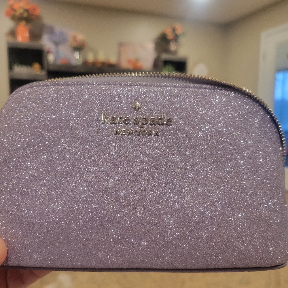 kate spade Sparkling Lavender Cosmetic Case